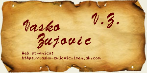 Vasko Žujović vizit kartica